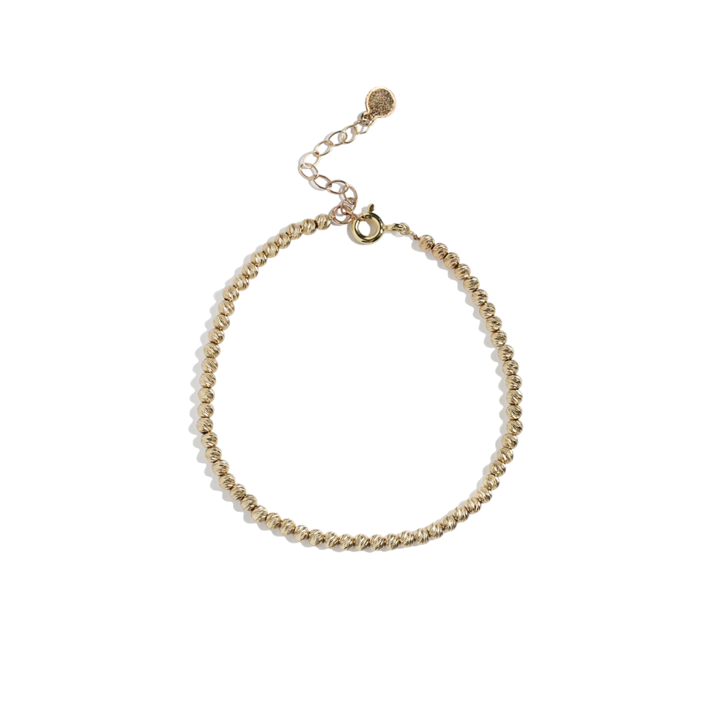 Diamond Cut Beaded Sparkle Bracelet