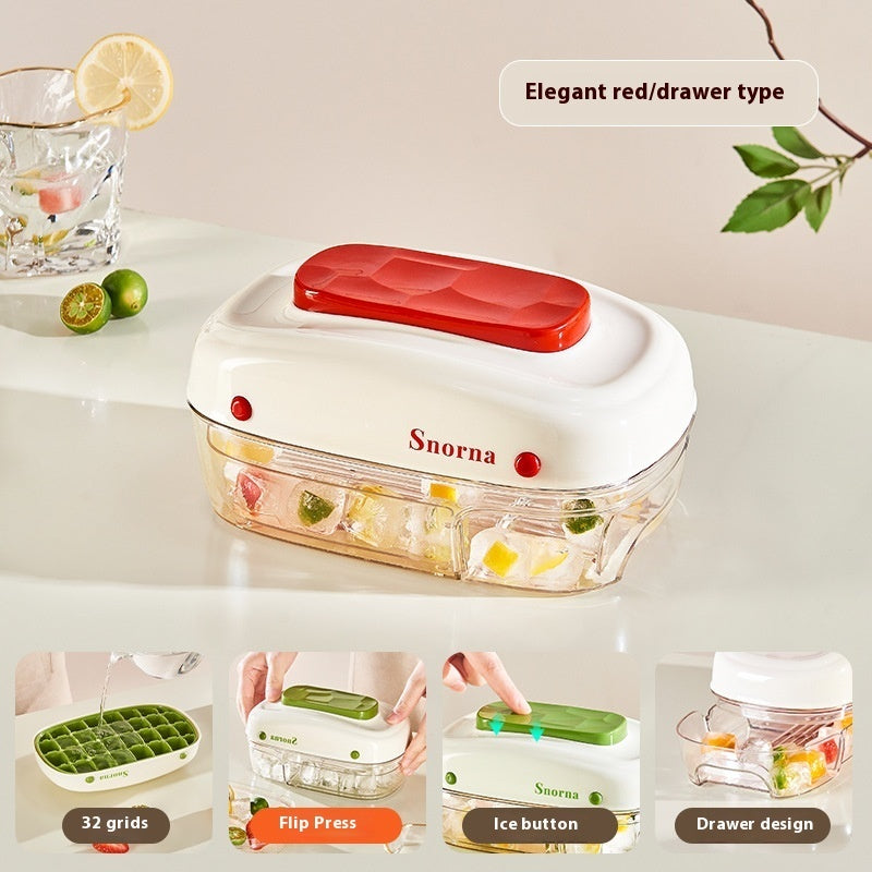 Pressing Ice Cube Film Easily Removable Mold Food Grade Ice Tray With Lid